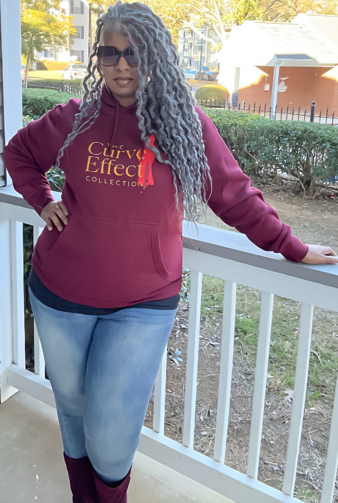 The Curve Effect Collection Fleece Hoodie