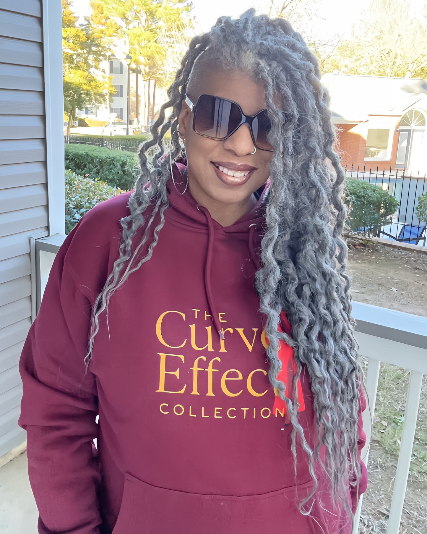 The Curve Effect Collection Fleece Hoodie